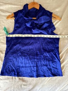 Beautiful Satin Top With Tie