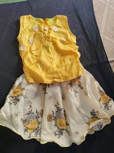 NEW Top And Skirt Yellow