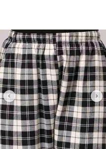 Black Checked Trousers