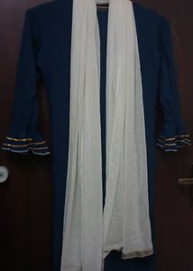 Elegant Teal Embroidered Kurta Set