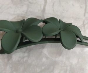 Green Floral Hair Clip