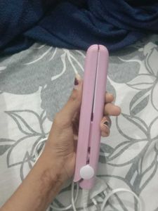 Mini Pink Hair Straightener