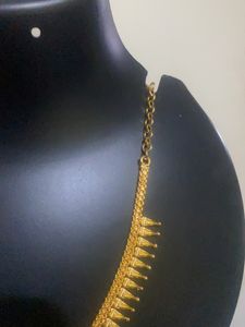 Hand Made One Gram Gold Jwellary Necklace.18 Inches.wholesale Price.never Seen Again In This Price