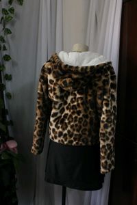 Super Soft Leopard Print Faux Fur Jacket