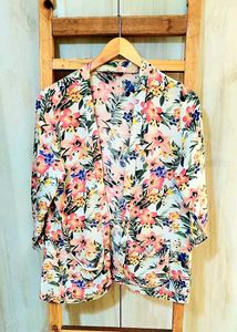 Floral Print Shrug Size-36-38