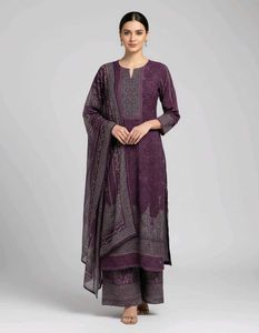 Elegant Purple Kurta Set