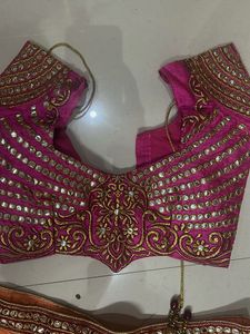 Pink embroidered blouse