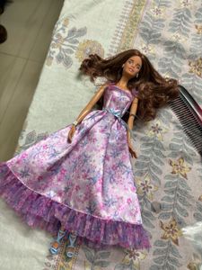 Vintage Floral Barbie Dress