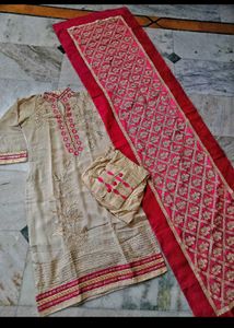 Pure Badla Zari Work Designer Bridal Suit
