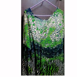 Patterned Green Top