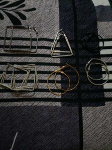 6 Pair Of Hoop Earrings