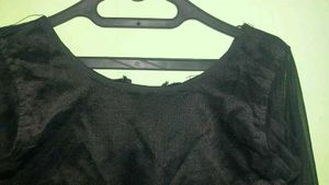 Gray Dress with Black frock + inner + 🎁