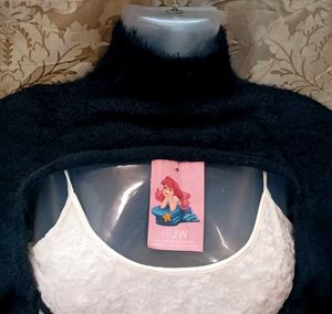 High-neck Bolero Sweater