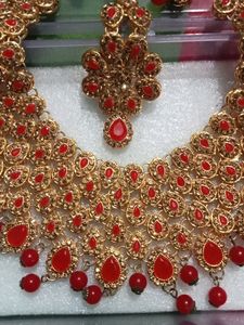 Red And Gold Bridal Set