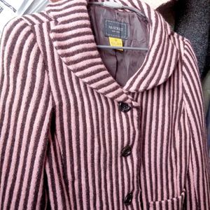 Striped Button-Down Jacket