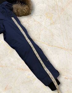 Salomon Blue Winter Parka with Fur Hood