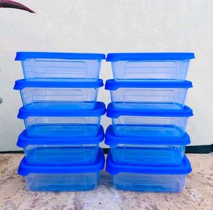 Combo Of 10 Plastic Boxes (Tiffin/Container)