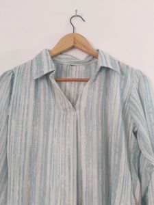 Blue Formal Top