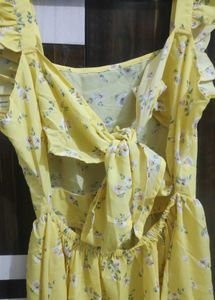 Back Design Mini Dress For Women Or Girls