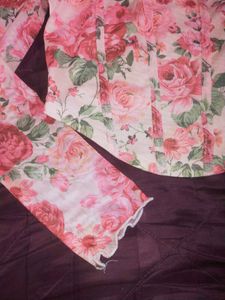 Floral Corset Top From Shein Never Worn