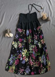 Halter dress with a Smocking