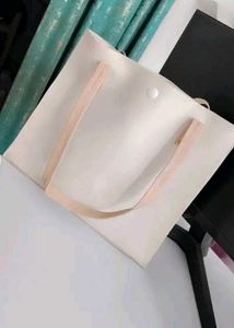 Chic White Tote Bag