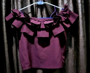 Ruffled Off-Shoulder Top