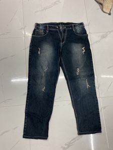 Baggy Jeans dark navy Blue With Few Tones