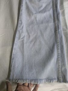 Light Blue Flared Denim Jeans