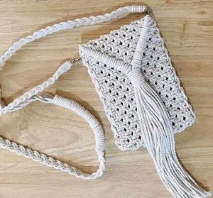 Macrame Crossbody Bag,New Only 1 Pcs 350 Rs.