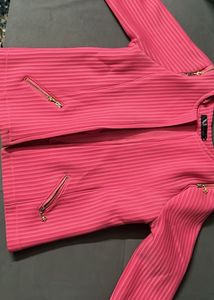 pink jacket