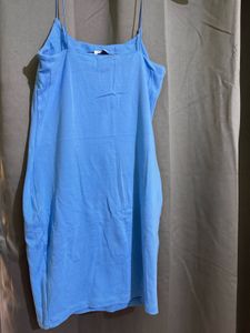 Unworn Sky Blue Bodycon Slip Dress