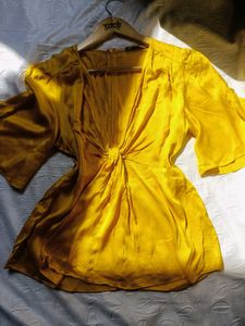 Zara Satin Flowy Top