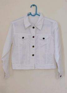 Trendy Jacket, Comfortable For Summers, White In C