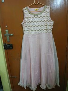 Ethnic Pink Chevron Dress