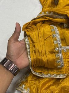Elegant Mustard Saree