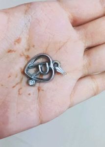 Heart Shaped Locket With R Initial