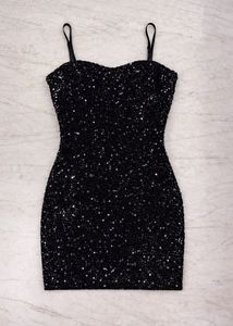 Black Sequin Dress