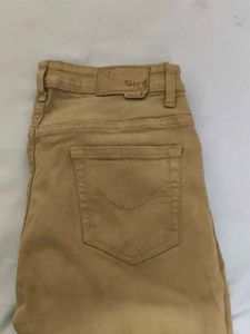Khaki Slim Fit Casual Pants