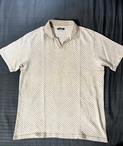 Patterned Polo T-Shirt