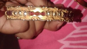 Vintage Gold &amp; Ruby Bangles