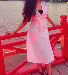 Zara White Midi Dress