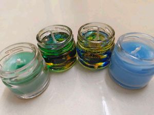 4 Mini Scented Decorative Galaxy Candles