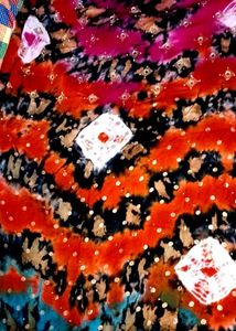 Multicolored Stall With Sequins And Mirror Work🍁
