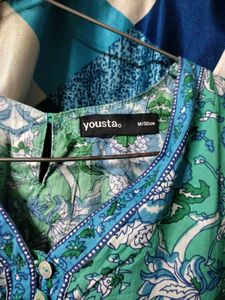 🌸Printed Sea Green Dress For Sale!