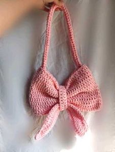 Crochet Bow Handbag