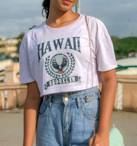 Oversized Crop Urbanic Tshirt