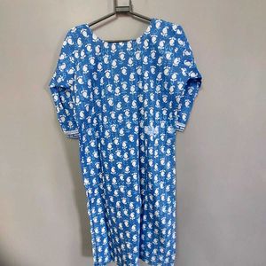 Blue New Cotton 2pcs Suit - 40 L Size