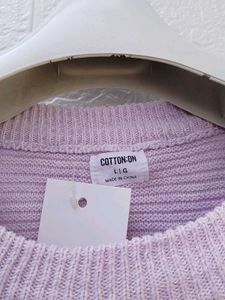 New with tag Pinterest Korean Lavender Knit Sweate