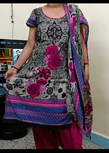 Cotton Kurta Set With Duppata